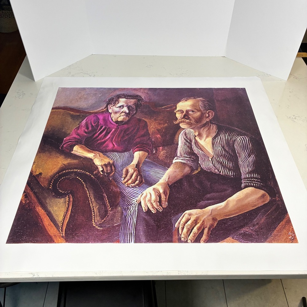 Otto Dix Art Print Canvas Poster The Artist's Parents I German Expressionist